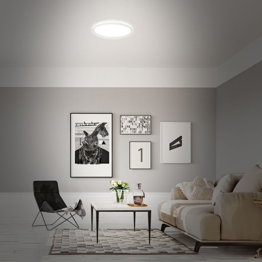Briloner 7494016 - LED RGBW Dæmpbar loftlampe SMART LED/22W/230V 4000K Ø 42 cm Wi-Fi Tuya + fjernbetjening