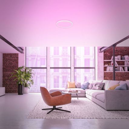 Briloner 7494016 - LED RGBW Dæmpbar loftlampe SMART LED/22W/230V 4000K Ø 42 cm Wi-Fi Tuya + fjernbetjening