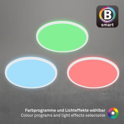 Briloner 7494016 - LED RGBW Dæmpbar loftlampe SMART LED/22W/230V 4000K Ø 42 cm Wi-Fi Tuya + fjernbetjening