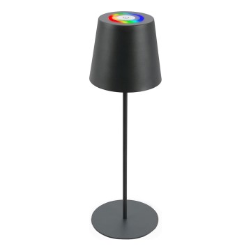 Briloner 7507015 - LED RGB Dæmpbar genopladelig udendørs bordlampe 2-i-1 LED/2,5W/5V IP44 antracit
