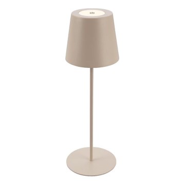 Briloner 7508011 - LED bordlampe dæmpbar og genopladelig 2-i-1 LED/2,5W/5V IP44 beige