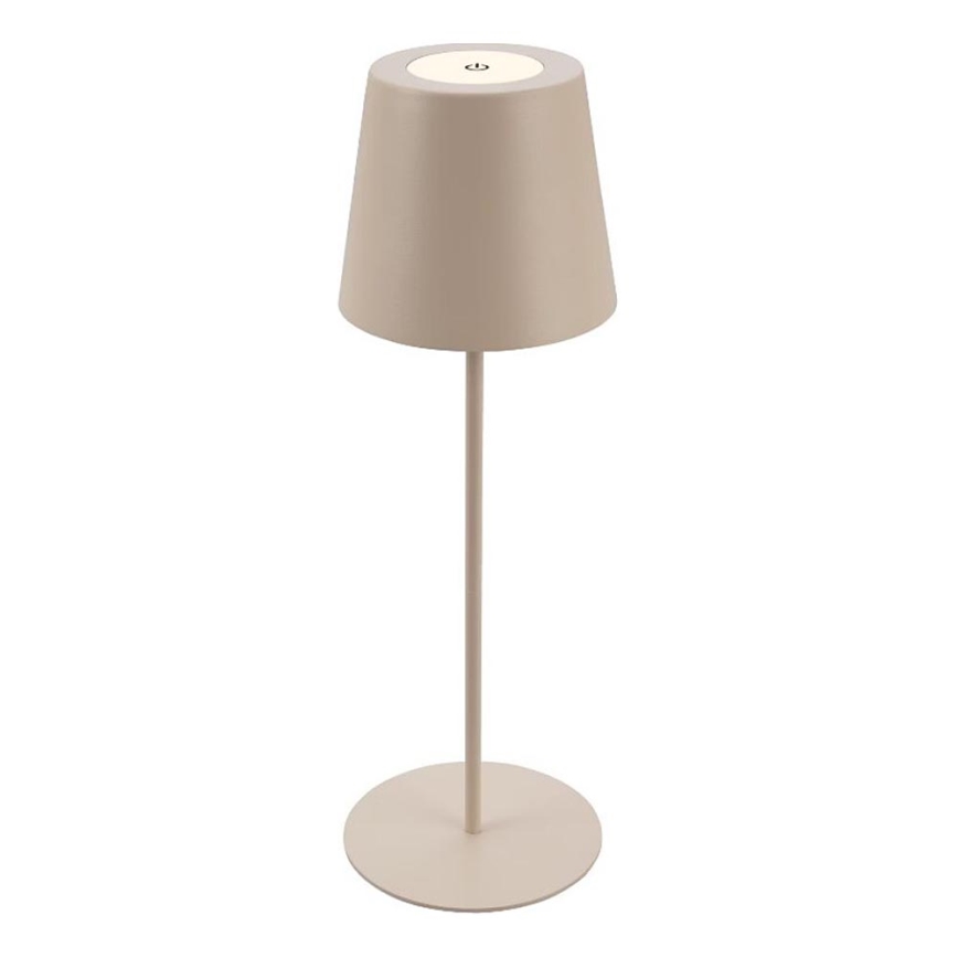 Briloner 7508011 - LED bordlampe dæmpbar og genopladelig 2-i-1 LED/2,5W/5V IP44 beige