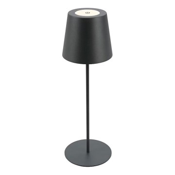Briloner 7508015 - LED Dæmpbar Genopladelig Udendørs Bordlampe 2-i-1 LED/2,5W/5V IP44 Sort