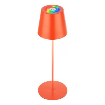 Briloner 7510012 - LED RGBW dæmpbar udendørs genopladelig bordlampe CALIDA LED/2,5W/5V IP44 1200 mAh orange