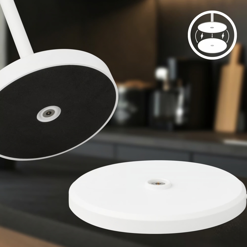 Briloner 7521016 - LED dæmpbar genopladelig udendørs bordlampe SIGO LED/2,5W/5V IP44 2600 mAh hvid