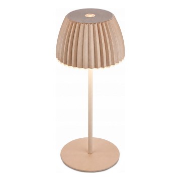 Briloner 7552-011 - Dæmpbar opladelig berøringsbetjent udendørs bordlampe MINI LED/1,5W/5V IP44 1800 mAh beige