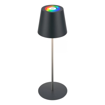 Briloner 7559015 - LED RGB dæmpbar genopladelig udendørs bordlampe COLORIS LED/3,5W/5V IP44 2000 mAh antracit Wi-Fi Tuya