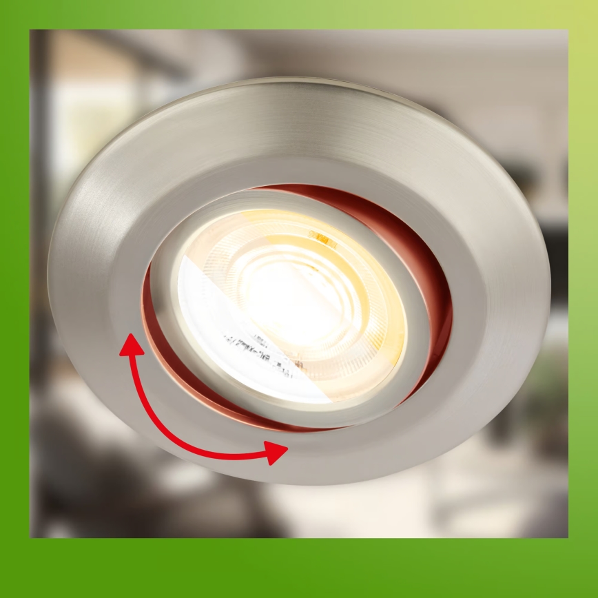 Briloner 7586032 - Sæt med 3x LED indbygningsspot til badeværelse KLIRA 1xLED/4,9W/230V 2500/3000/4000K IP23 mat krom