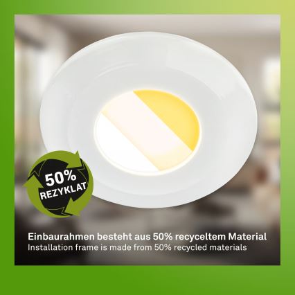 Briloner 7588036 - SÆT 3x LED indbygningsspot til badeværelse KLIRA LED/4,9W/230V 2500/3000/4000K IP44 hvid