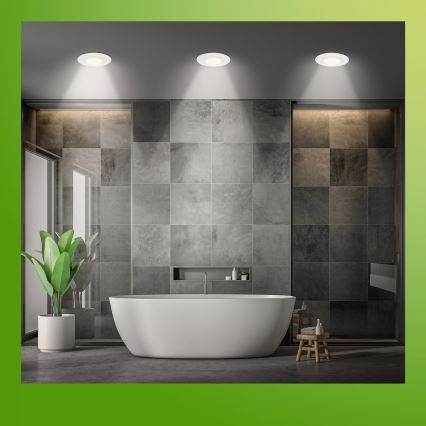 Briloner 7589036 - Sæt med 3 LED-dæmpbare indbygningsspots til badeværelset KLIRA LED/4,9W/230V 2500/3000/4000K IP44 hvid