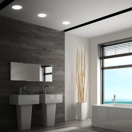 Briloner 7605036 - Sæt med 3 LED indbygningsspots til badeværelse 3xLED/4,9W/230V 2700/4000/6500K IP44 hvid