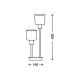 Briloner 7810-022 - Bordlampe TAUPE 2xE14/5,5W/230V