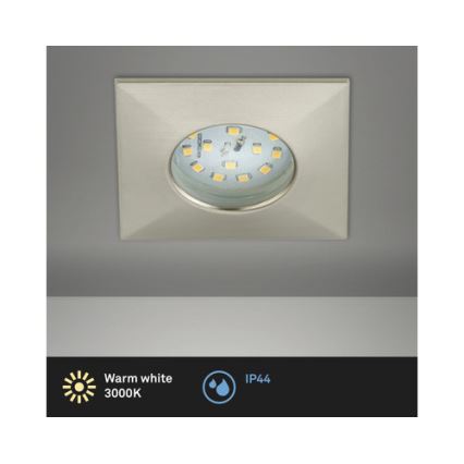 Briloner 8313-012 - LED indbygningslampe til badeværelse LED/5W/230V IP44 mat krom