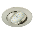 Briloner 8317-012 - Dæmpbar LED-indbygningsloftlampe til badeværelse LED/5,5W/230V IP23 mat krom