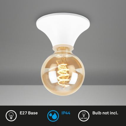 Briloner - Badeværelsesloftlampe 1xE27/10W/230V IP44 hvid