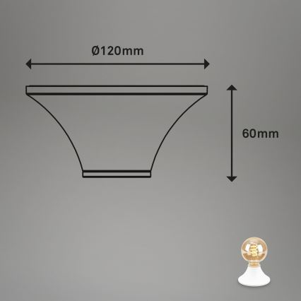 Briloner - Badeværelsesloftlampe 1xE27/10W/230V IP44 hvid