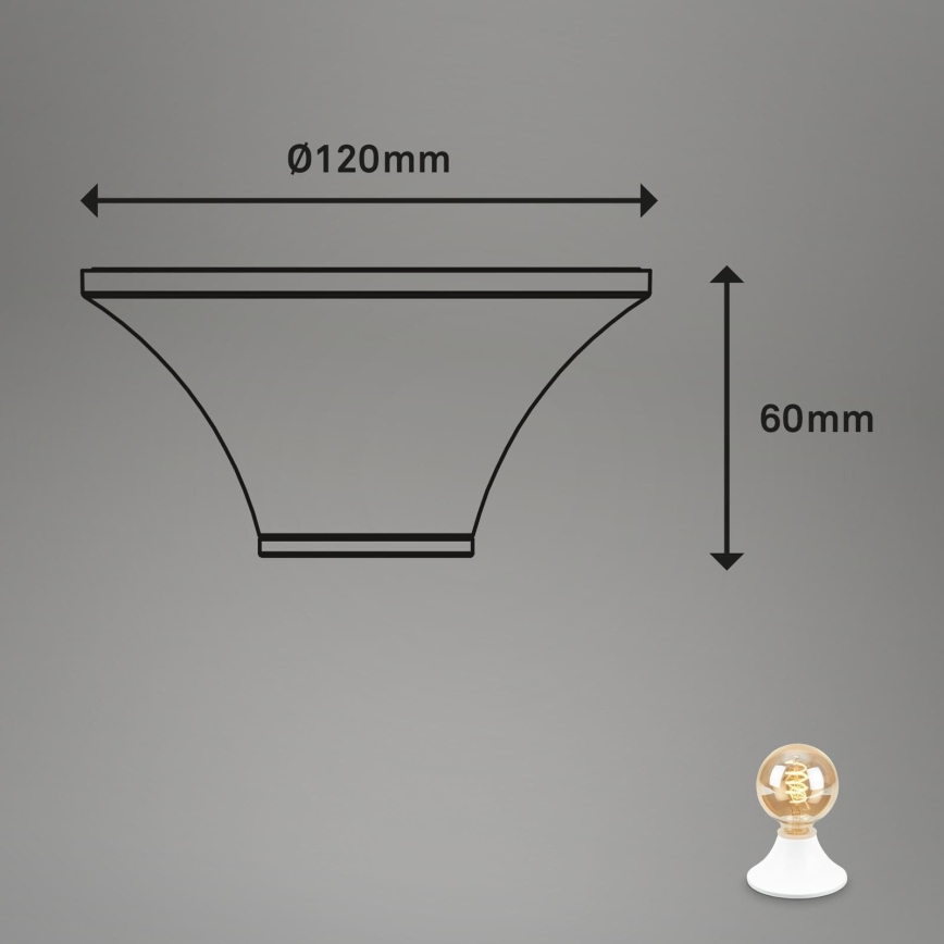Briloner - Badeværelsesloftlampe 1xE27/10W/230V IP44 hvid