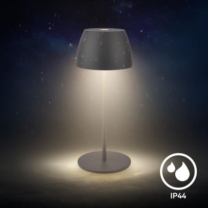 Briloner - LED dæmpbar genopladelig berøringsbetjent udendørs bordlampe MINI LED/2,5W/5V IP44 1800 mAh antracit