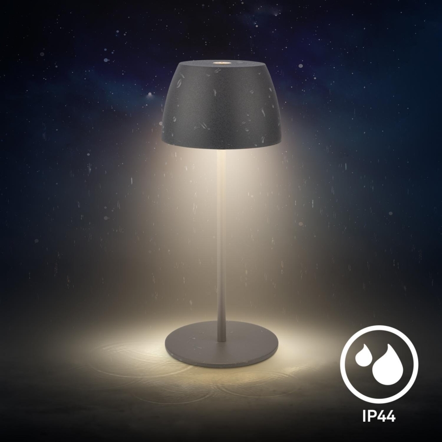 Briloner - LED dæmpbar genopladelig berøringsbetjent udendørs bordlampe MINI LED/2,5W/5V IP44 1800 mAh antracit