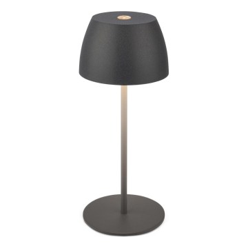 Briloner - LED dæmpbar genopladelig berøringsbetjent udendørs bordlampe MINI LED/2,5W/5V IP44 1800 mAh antracit