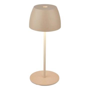 Briloner - LED dæmpbar genopladelig berøringsbetjent udendørs bordlampe MINI LED/2,5W/5V IP44 1800 mAh beige