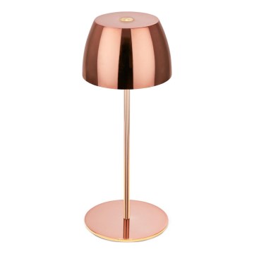 Briloner - LED, dæmpbar, genopladelig, berøringsbetjent udendørs bordlampe MINI LED/2,5W/5V IP44 1800 mAh kobberfarvet