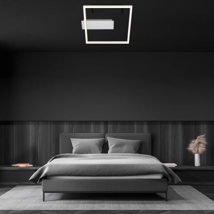 Briloner - LED loftlampe FRAME LED/14W/230V 3000K 30x32 cm mat krom