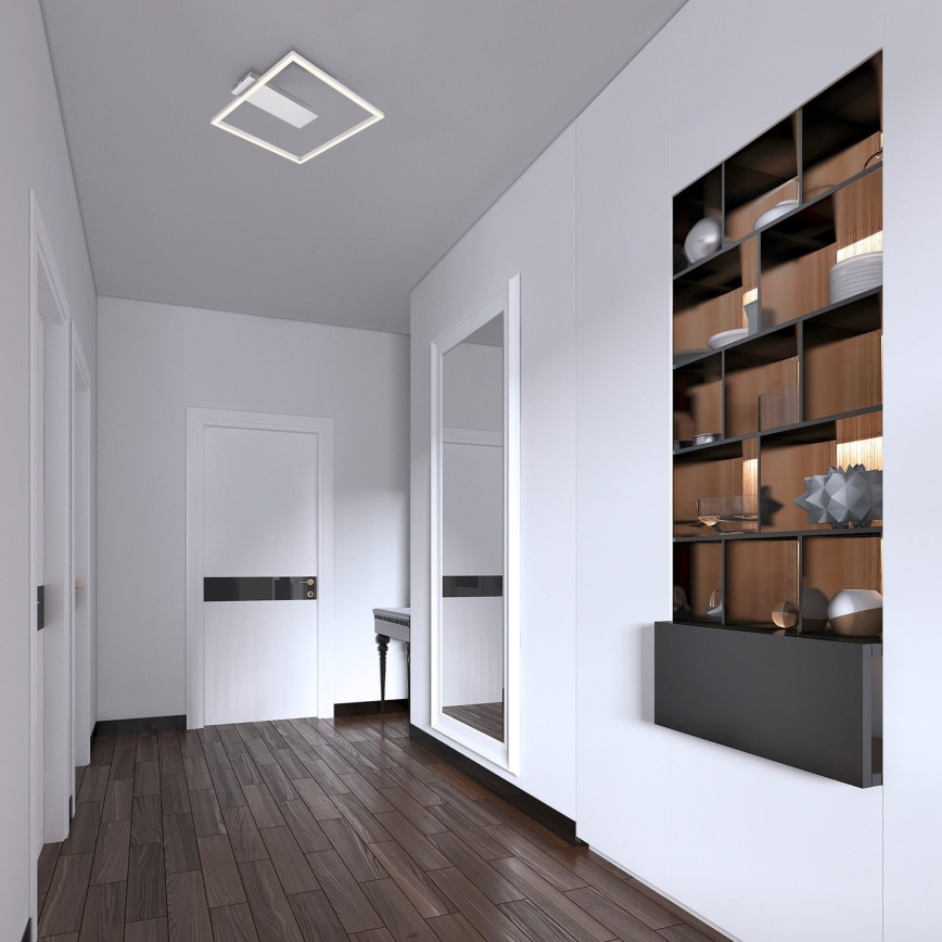Briloner - LED loftlampe FRAME LED/14W/230V 3000K 30x32 cm mat krom
