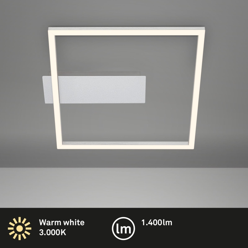 Briloner - LED loftlampe FRAME LED/14W/230V 3000K 30x32 cm mat krom