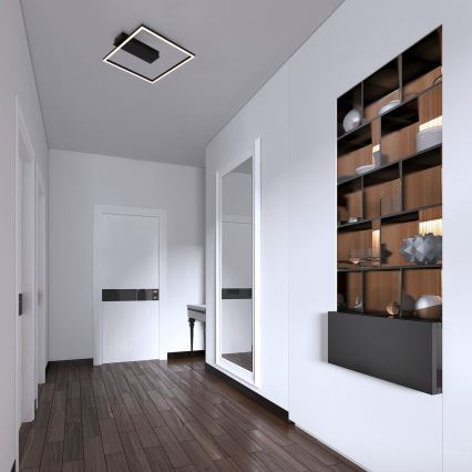 Briloner - LED loftlampe FRAME LED/14W/230V 3000K 30x32 cm sort