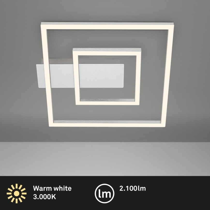 Briloner - LED-loftlampe FRAME LED/22W/230V 3000K 30x32 cm mat krom