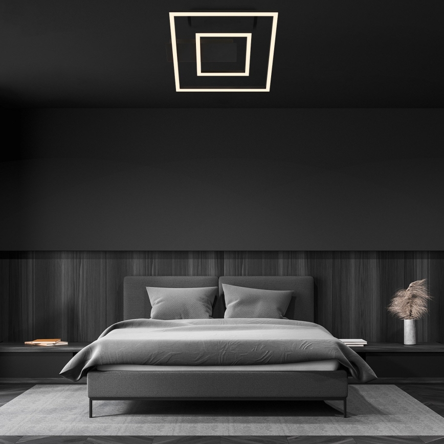 Briloner - LED loftlampe FRAME LED/22W/230V 3000K 30x32 cm sort