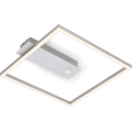 Briloner - LED-loftlampe med bevægelses- og skumringssensor FRAME LED/14W/230V 3000K 30x32 cm mat krom