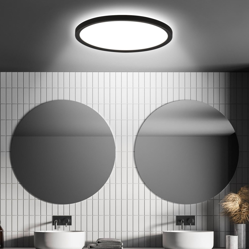 Briloner - LED loftlampe til badeværelse med MOVE-sensor LED/18W/230V IP44 Ø 29 cm hvid