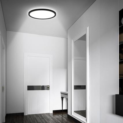 Briloner - LED loftlampe til badeværelse med MOVE-sensor LED/18W/230V IP44 Ø 29 cm hvid