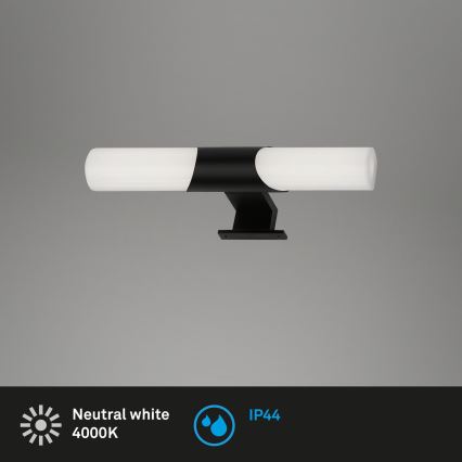 Briloner - LED spejlbelysning til badeværelse LED/7W/230V 4000K IP44 32 cm sort