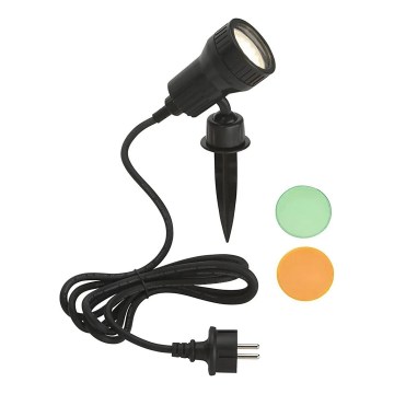 Briloner - LED udendørslampe TERRA 1xGU10/3W/230V IP44 sort