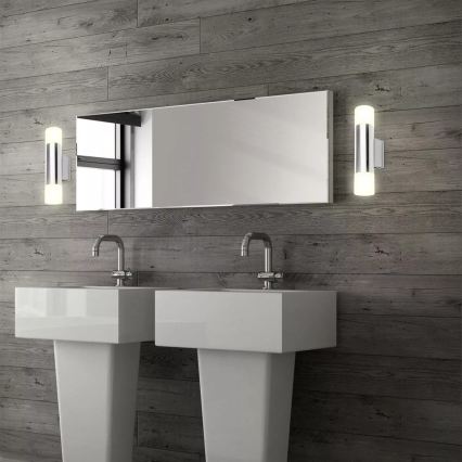 Briloner - LED badeværelses væglampe 2xGU10/4,8W/230V IP44 3000K blank krom