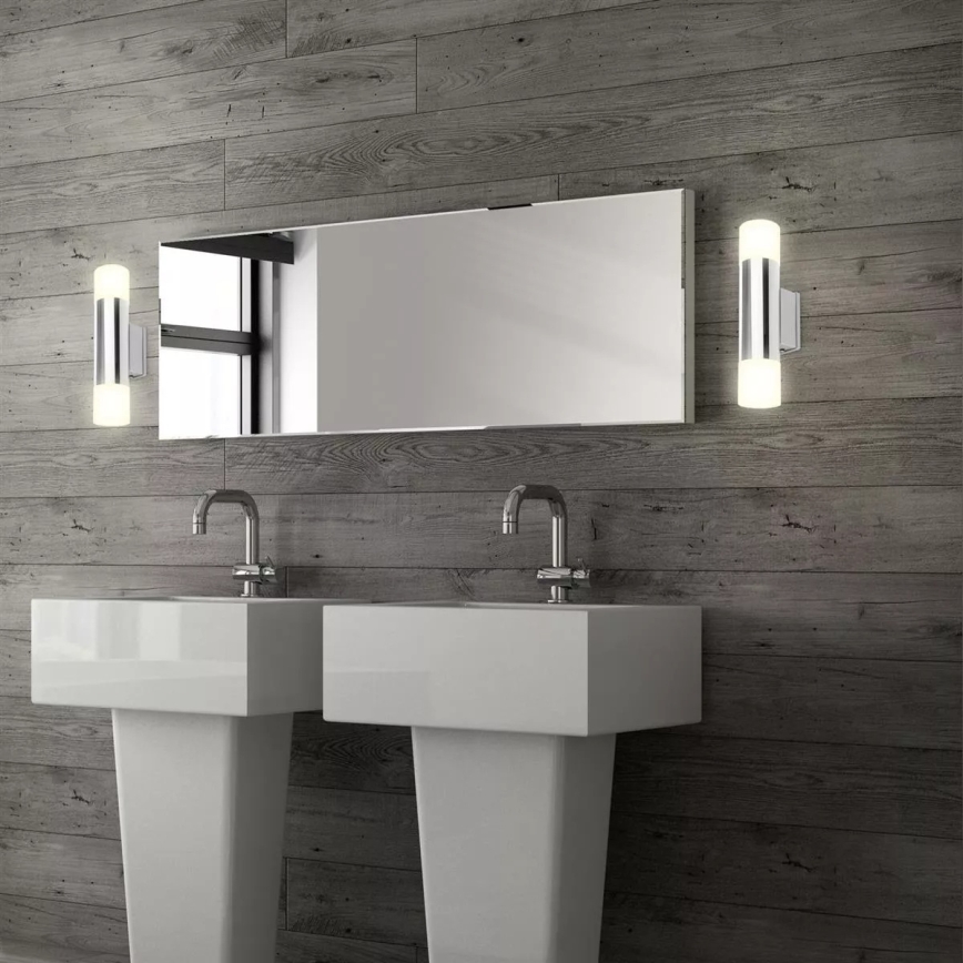 Briloner - LED badeværelses væglampe 2xGU10/4,8W/230V IP44 3000K blank krom
