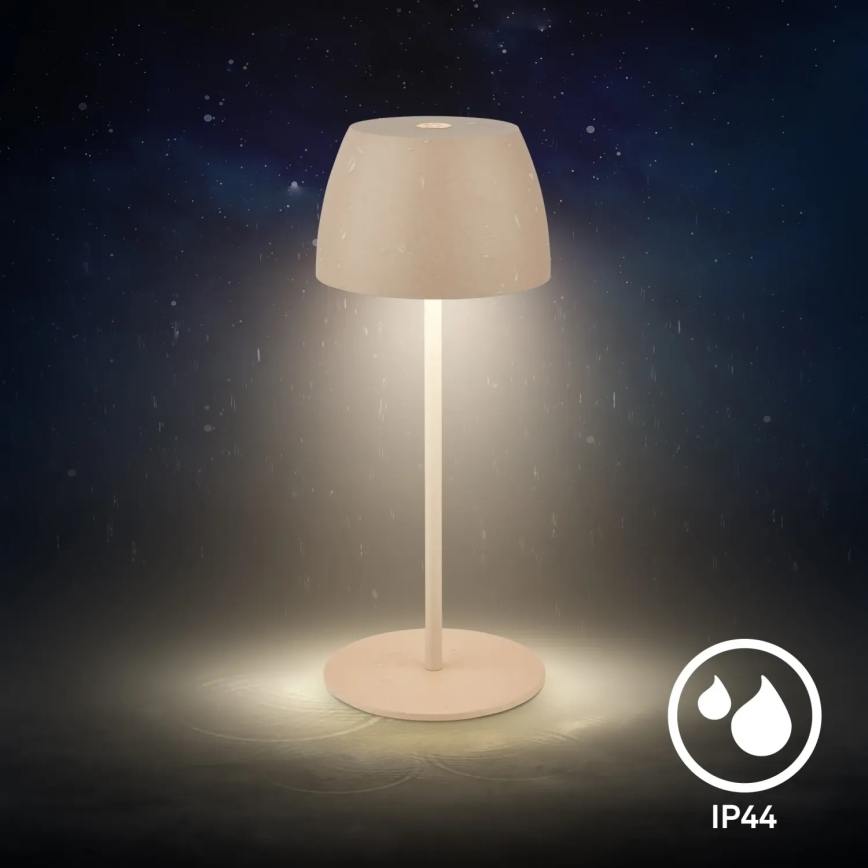 Briloner - LED dæmpbar genopladelig berøringsbetjent udendørs bordlampe MINI LED/2,5W/5V IP44 1800 mAh beige