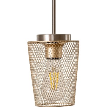 Briloner - Strømledning med lampekurv SEVENTIES sort/guld