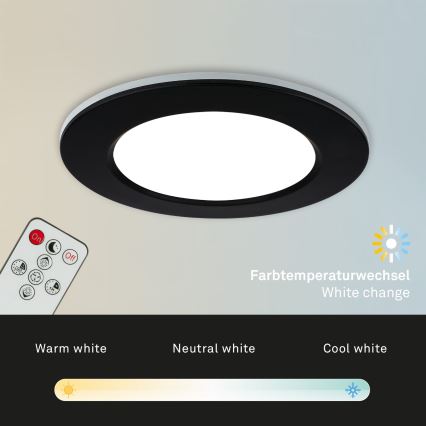 Briloner - SÆT 3x LED indbygningslampe til badeværelse dæmpbar LED/4,8W/230V 3000-6500K IP44 + fjernbetjening