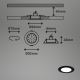 Briloner - SÆT 3x LED RGBW Indbygningslampe til badeværelse dæmpbar LED/4,8W/230V 3000-6500K IP65 + fjernbetjening