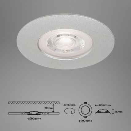 Briloner - SÆT 3x LED badeværelseslampe dæmpbar LED/4,9W/230V IP44