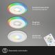 Briloner - SÆT 3x LED indbygningslampe til badeværelse m. RGBW-farver dæmp¨bar LED/5W/230V 3000-6500K IP44 + fjernbetjening