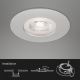 Briloner- SÆT 3x LED indbygningslampe til badeværelse LED/4,9W/230V IP44 sølvfarvet