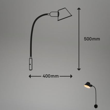 Briloner - Væglampe BRELLO 1xE27/10W/230V