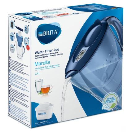 Brita - Filterkande Marella 2,4 l blå + 1 filter