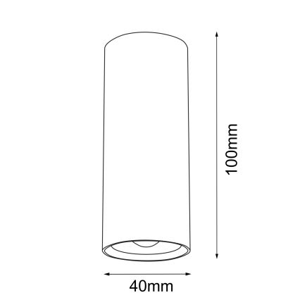 Brosline - Spotlampe 1xGU10/4W/230V hvid