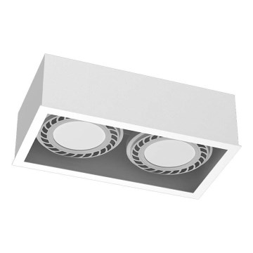 Brosline - Spotlampe 2xGU10/18W/230V hvid